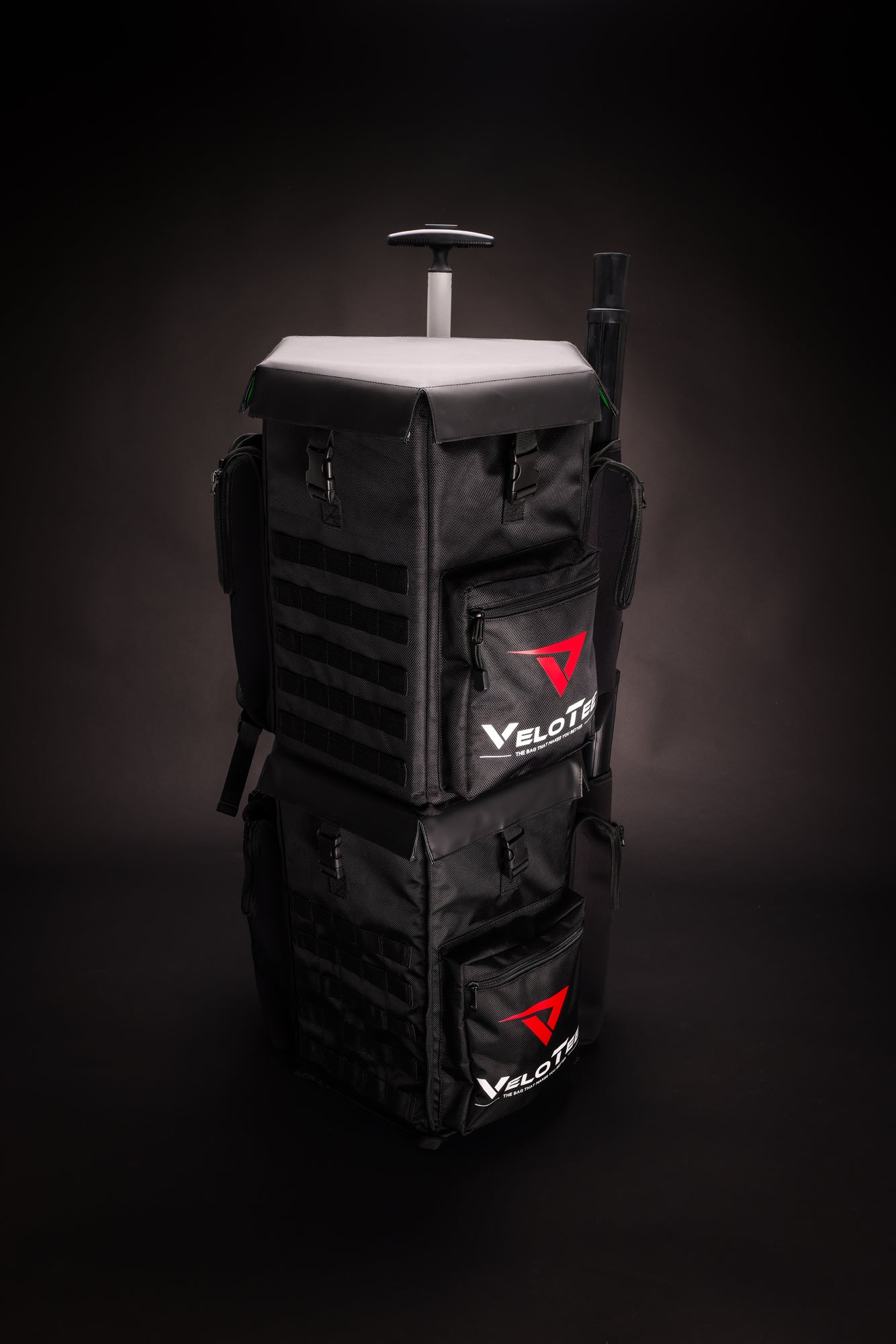 Wheeled VeloTee 2.0 Baseball & Softball Bat Bag Backpack with Adjustable Batting Tee - Perfect for Practice, Games & Travel | Durable Sports Equipment for Players & Coaches