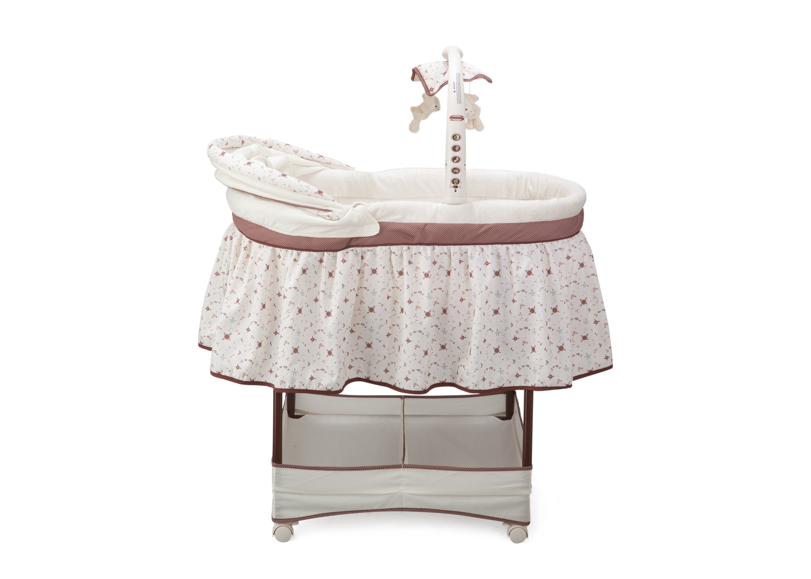 Slumber Time Elite Gliding Bassinet - Portable Baby Crib for Newborns & Infants - Smooth Rocking Motion for Better Sleep - Perfect for Nursery, Bedroom & Travel Use