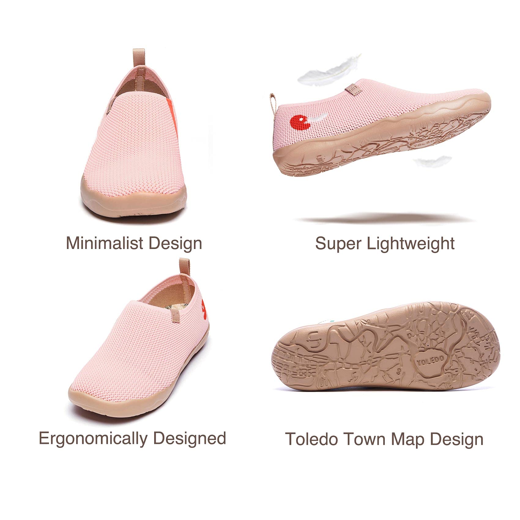UIN Women's Slip On Sneakers - Lightweight Walking Shoes for Women | Comfortable Casual Loafers | Breathable Travel Flats | Perfect for Work, Travel & Everyday Wear