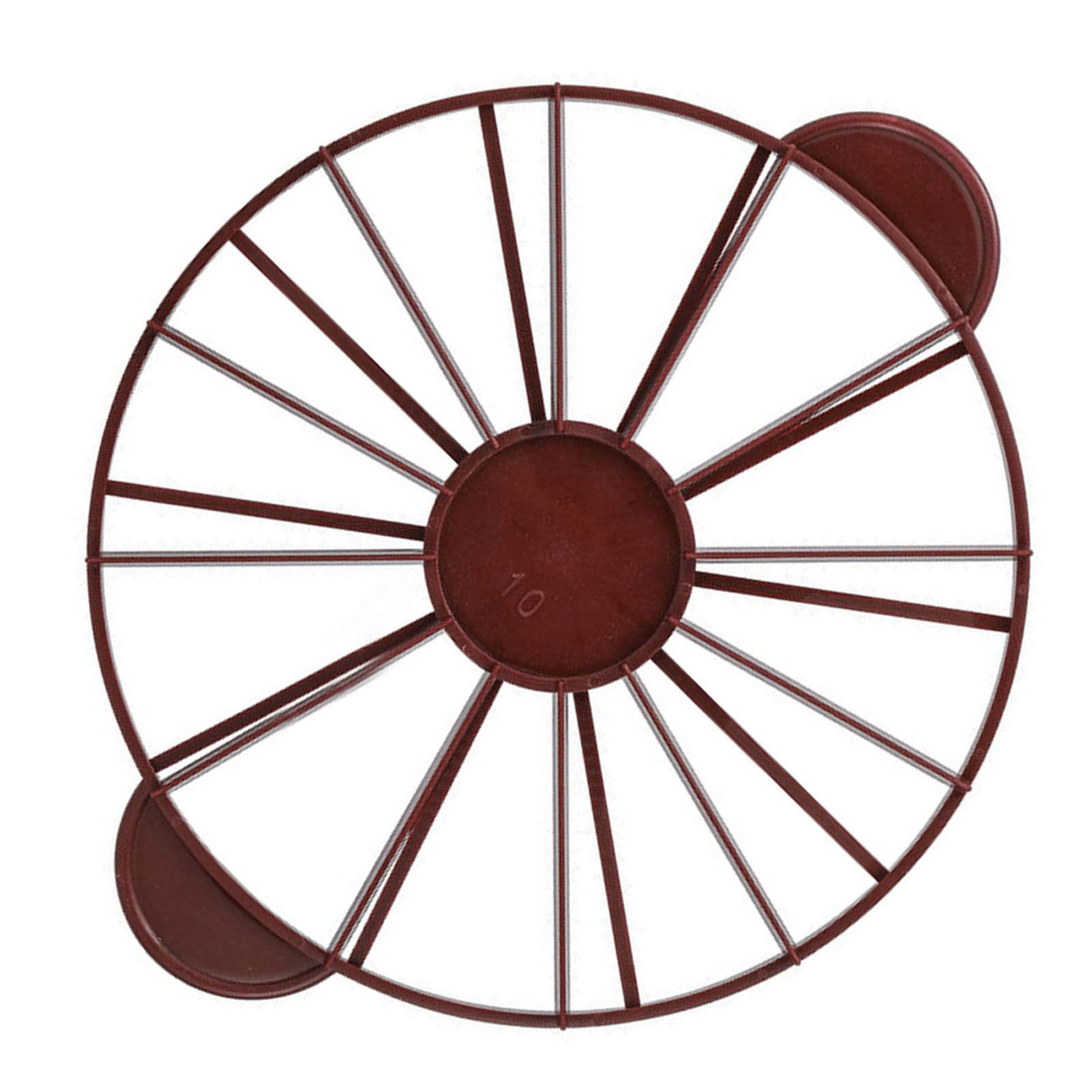 10/12 Piece Round Cake Portion Marker - Equal Bread & Cake Divider for Perfect Even Slices - Baking Tool (Dark Red) - Ideal for Birthday Cakes, Wedding Desserts & Professional Baking