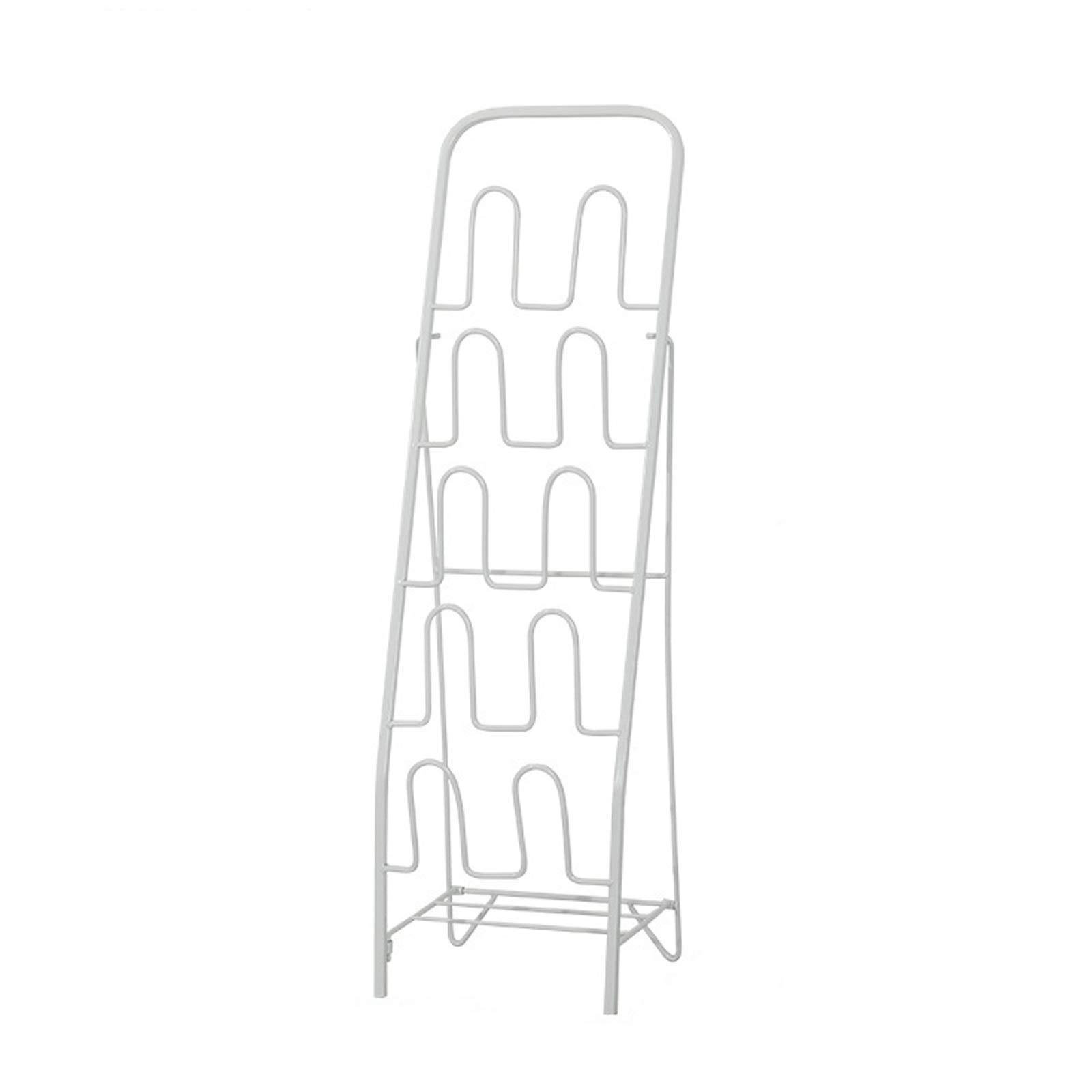 **Sararui 5-Tier Metal Shoe Rack - Easy to Assemble, Space-Saving Freestanding Shoe Organizer for Entryway, Bathroom, Closet - Holds Flat Shoes, Sneakers & Slippers (White, Black, Gold) - Perfect for Small Spaces & Home Organization**