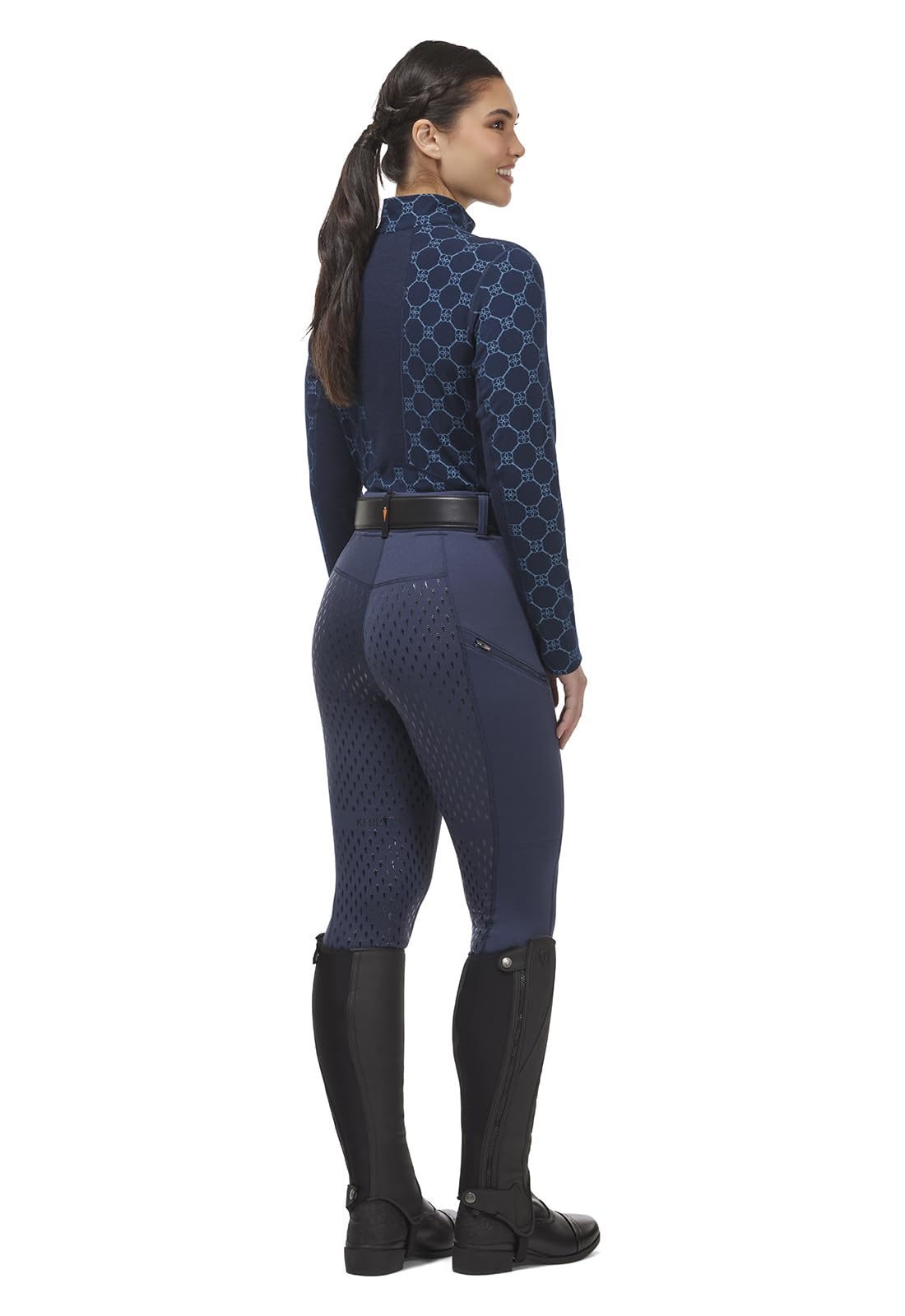 Kerrits Power Stretch Full Seat Tight - Women's Equestrian Riding Pants for Horseback Riding, Training & Competition - Breathable & Flexible Equestrian Breeches