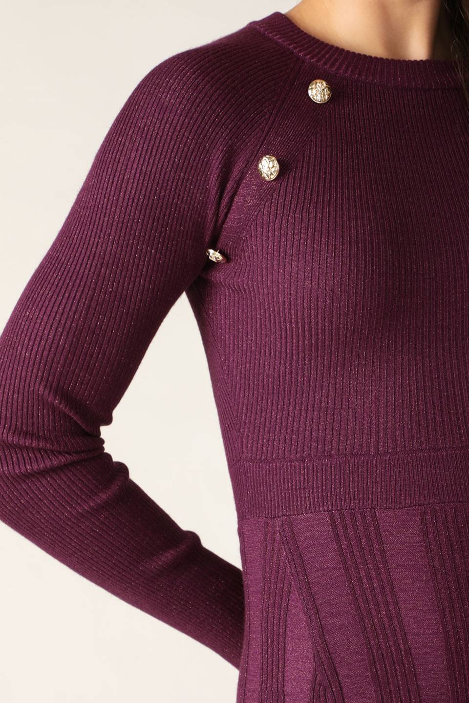 High Standards Women's Sweater Midi Dress - Soft Knit Long Sleeve Bodycon Outfit for Fall Winter Fashion, Office Wear & Casual Dates