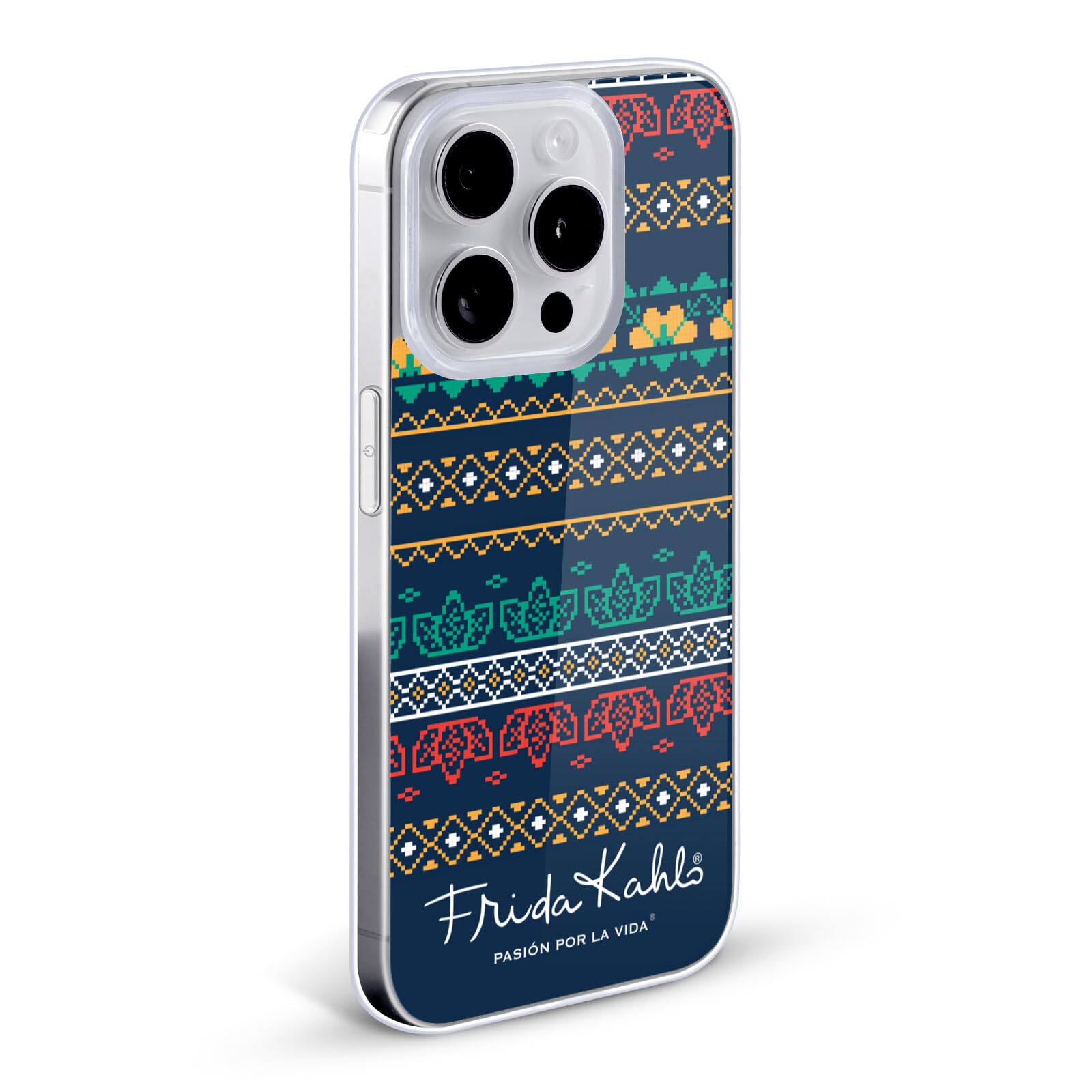 Officially Licensed Frida Kahlo Ethnic Coyoacan Patterns Soft Gel Phone Case - Compatible with Apple iPhone 11 - Artistic Protective Cover for Women, Unique Gift Idea for Art Lovers & iPhone Users