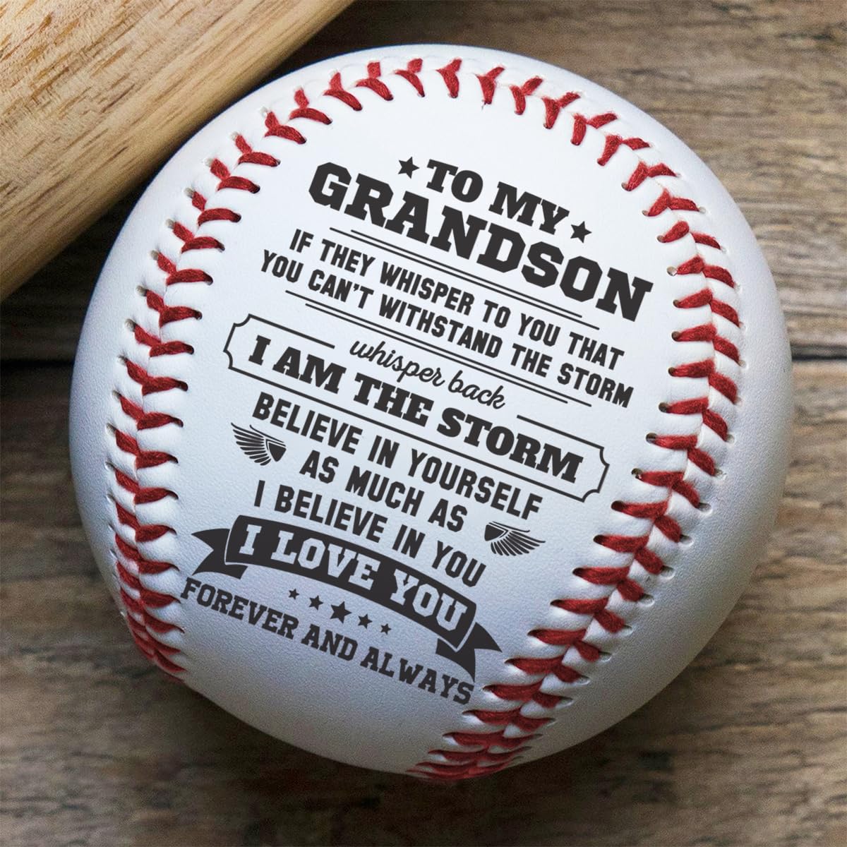 Personalized Baseball Gifts for Men & Kids - Custom Engraved Birthday, Graduation Gifts for Grandson from Grandparents - Unique Teen Boy & Men's Present for Baseball Fans - Perfect for Birthdays, Father's Day & Special Occasions