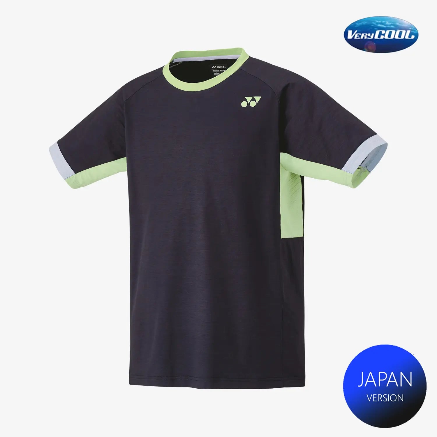Yonex Men's Crew Neck Tennis Shirt 10563 - Black | Moisture-Wicking Performance Top for Tennis, Golf & Casual Wear