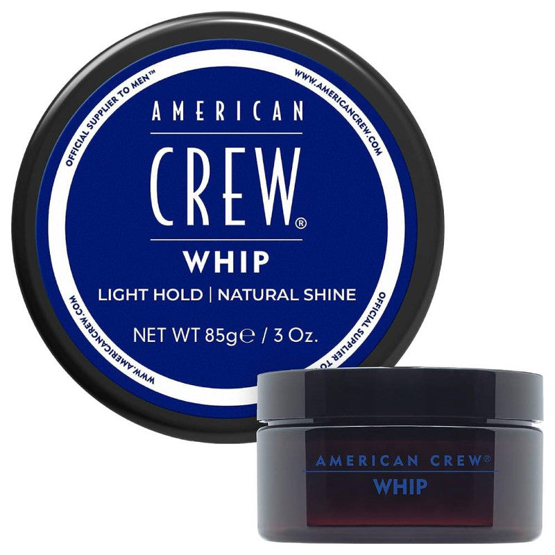 American Crew Whip Styling Mousse 3 oz - Light Hold Hair Styling Foam for Men - Perfect for Everyday Styling, Textured Looks & Volume Boost