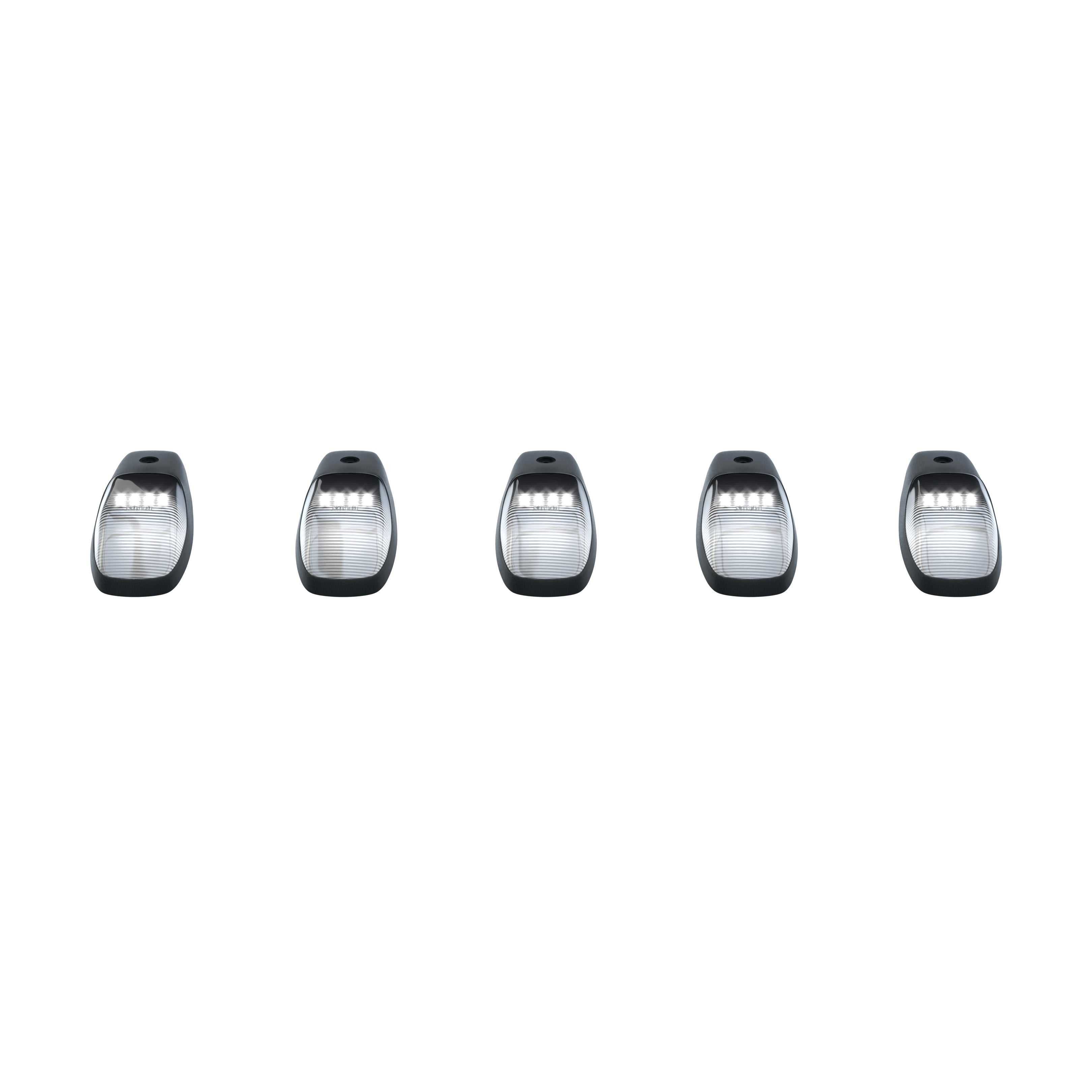 Dodge RAM 2500/3500 5-Piece RGB LED Cab Roof Lights with Bluetooth App Control - Ultra Bright Multi-Color Replacement for Factory/OEM Cab Lights (Multiple Lens Options) - Perfect for Off-Roading, Night Driving & Truck Customization