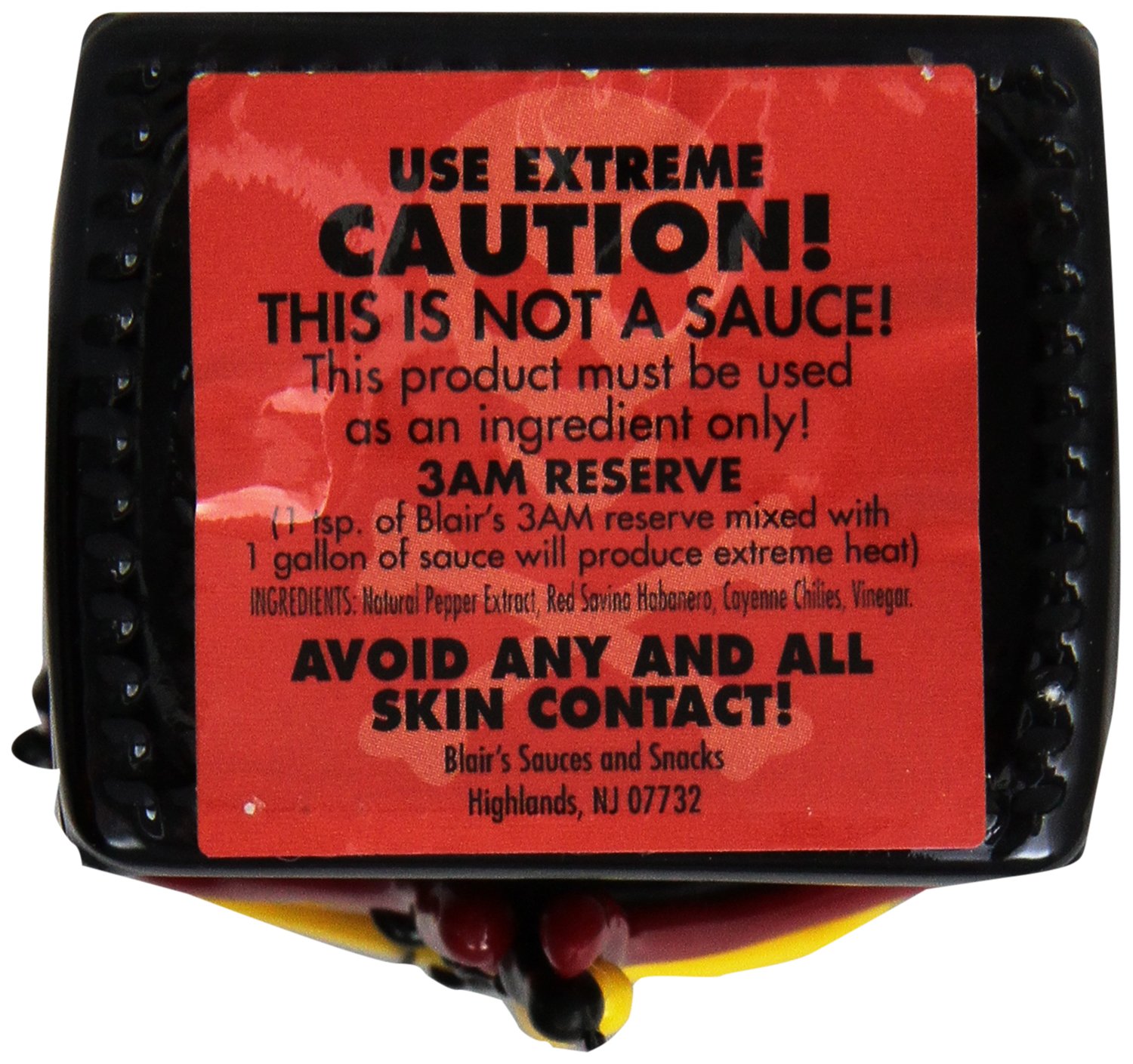 Blair's 3am Reserve Hot Sauce - Extra Hot Chili Pepper Sauce, 2.5 oz Bottle - Perfect for Tacos, Wings & Spicy Food Lovers