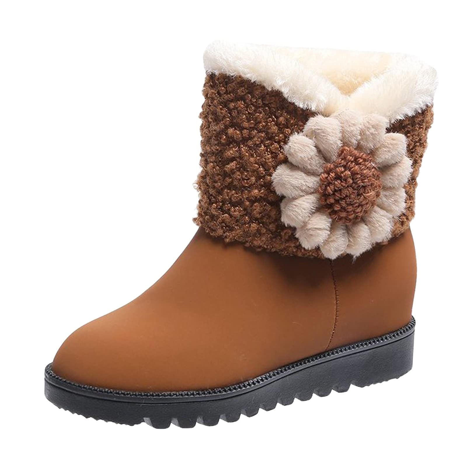 Stylish Women's Winter Ankle Boots with Thick Sole & Heel - Warm Snow Shoes for Cold Weather | Perfect for Outdoor Activities, Snow Days & Fashion Outfits