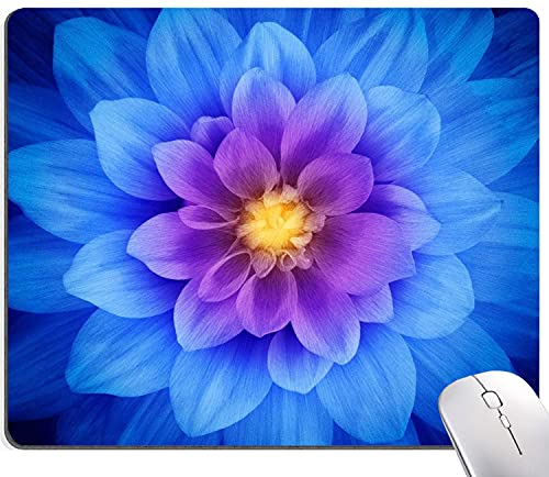 Blue Watercolor Lotus Flower