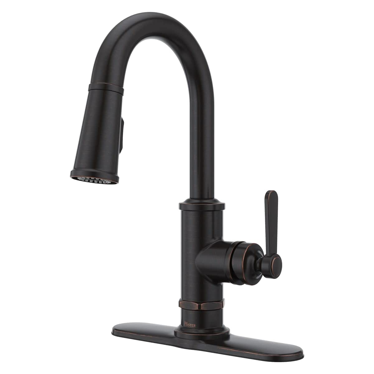 Pfister GT572TDD Polished Nickel Kitchen Faucet with Sprayer - Modern Pull-Down Design for Easy Dishwashing & Food Prep (Fits Standard Sink Holes)