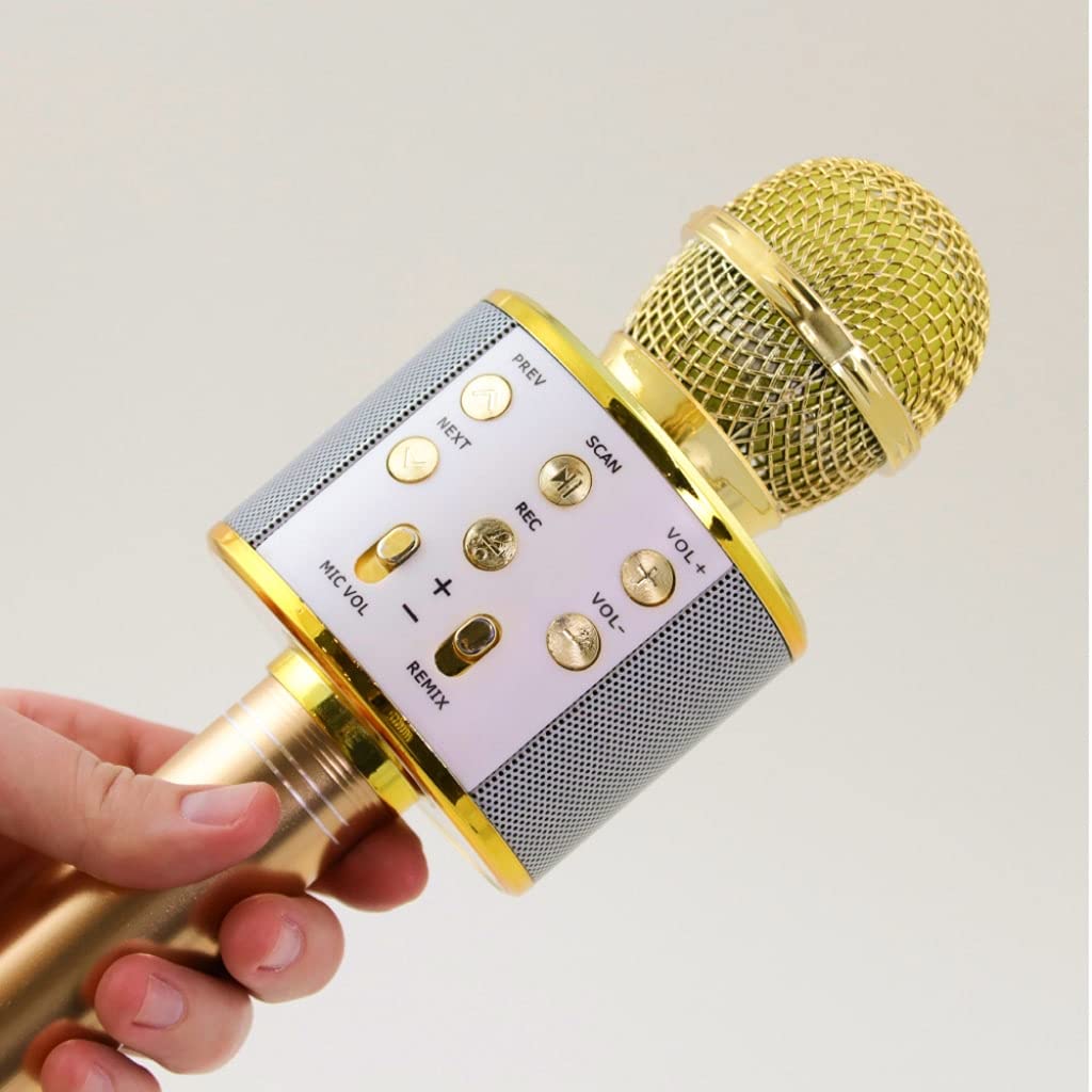 Wireless Karaoke Microphone with Bluetooth, Portable Singing Mic for Kids & Adults - Perfect for Home Parties, Travel & Entertainment