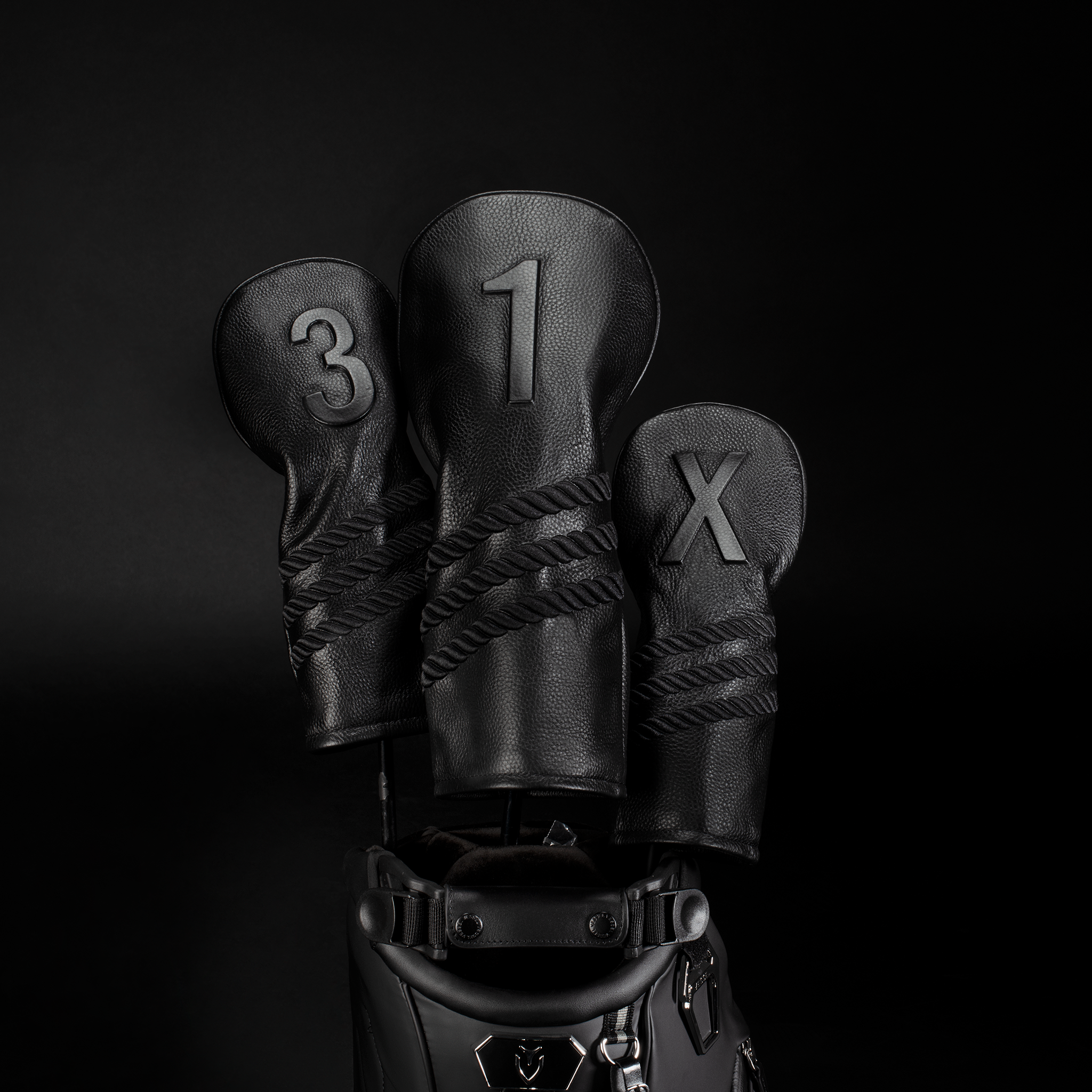 Premium Luxury Embossed Golf Club Headcover - Stylish Protection for Drivers, Woods & Hybrids on the Course