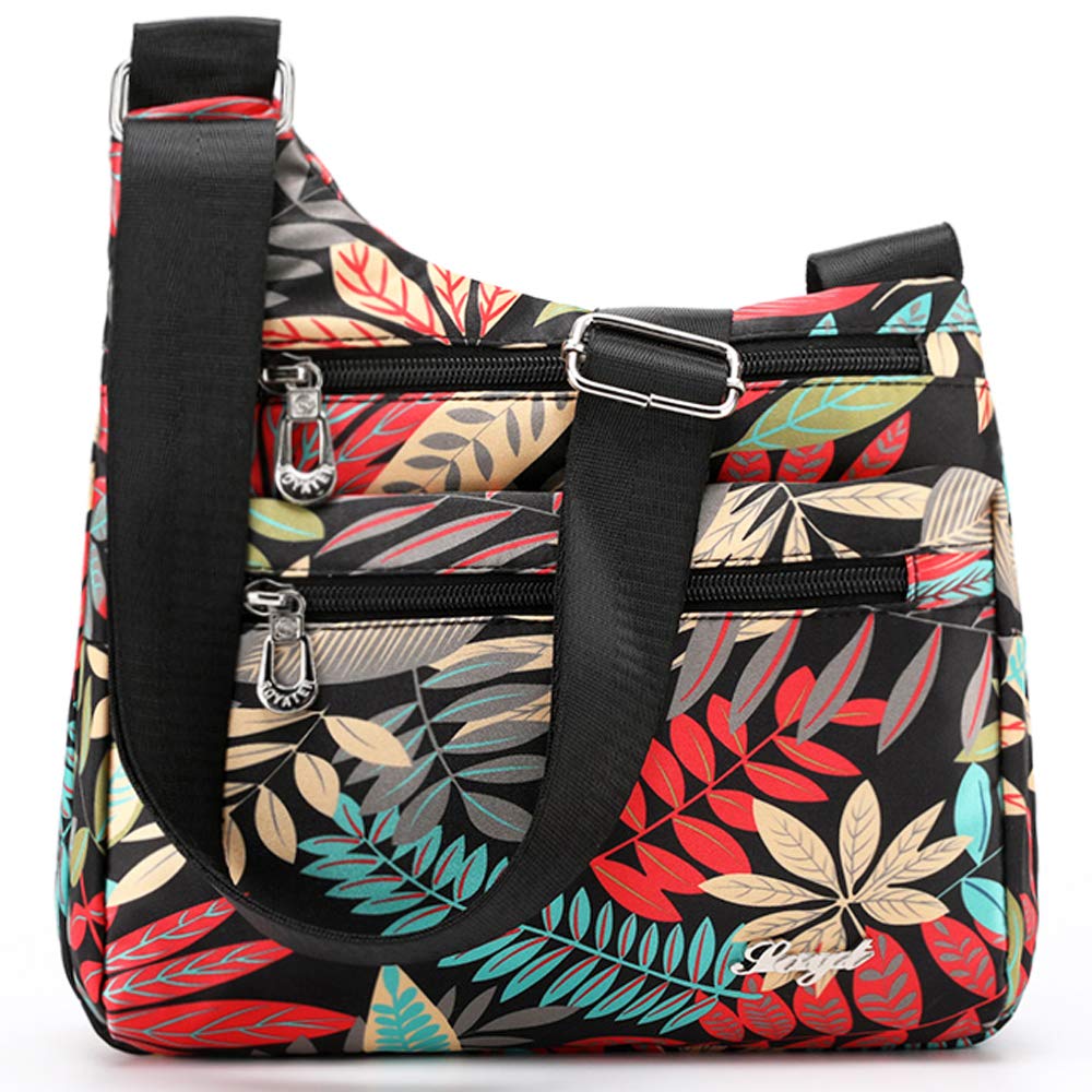 STUOYE Women's Nylon Crossbody Bag with Multiple Pockets - Lightweight Travel Shoulder Purse for Everyday Use, Commuting & Vacation Accessories