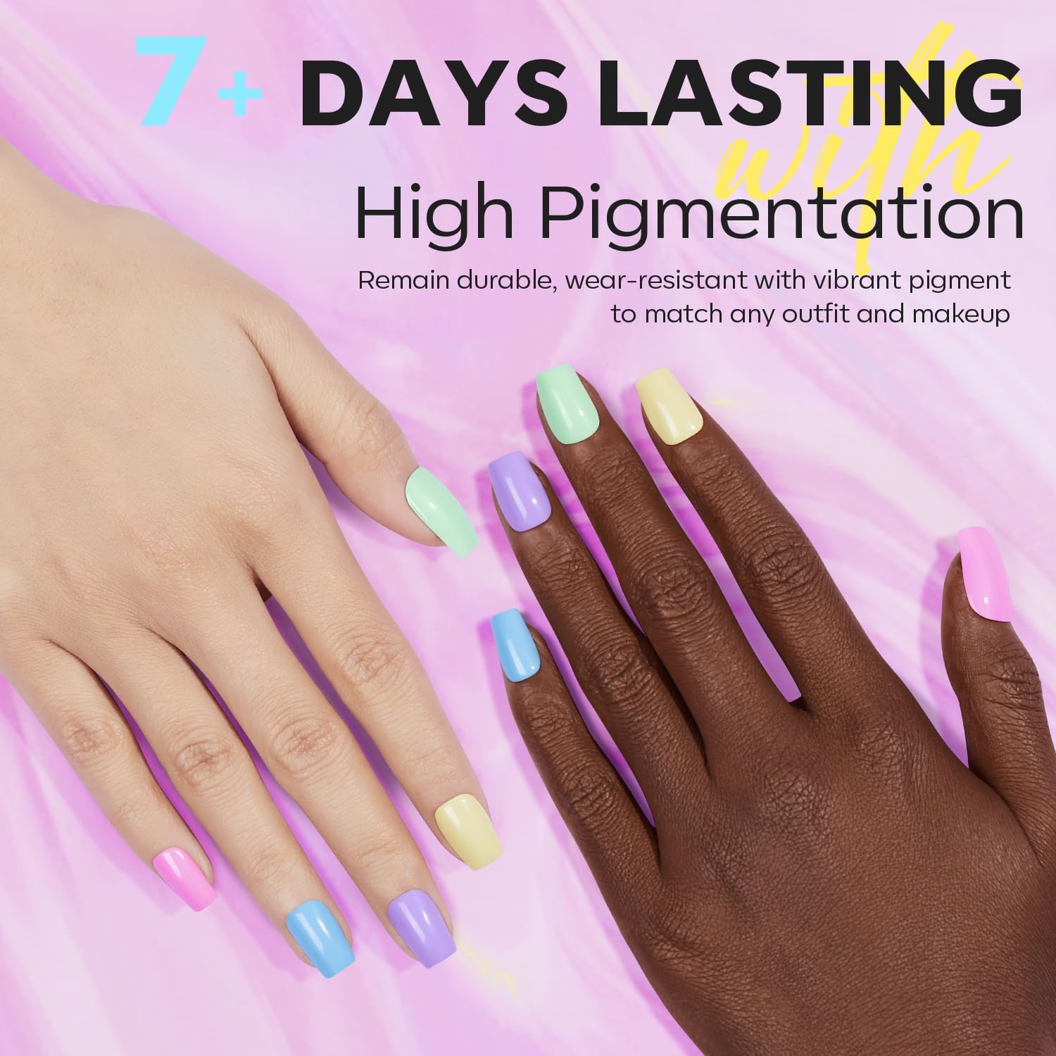 Modelones 6 Colors Pastel Macaron Nail Polish Set - Quick Dry, Non-Toxic, Sweet Pink & Green Collection for DIY Manicure & Nail Art | Perfect for Salon, Home Use, Summer Gifts for Women & Girls