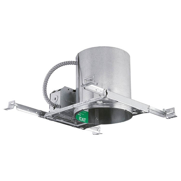 6 Pack New Construction IC/Non-IC Airtight Recessed Light Housing - Perfect for Kitchen, Bathroom & Basement Ceiling Installation