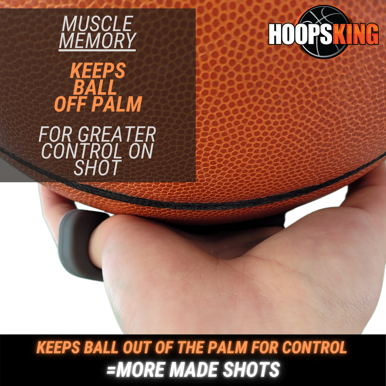 Hot Shot Basketball Finger Spacing Training Aid - Improve Shooting Accuracy & Grip Strength - Perfect for Basketball Players, Coaches & Training Enthusiasts