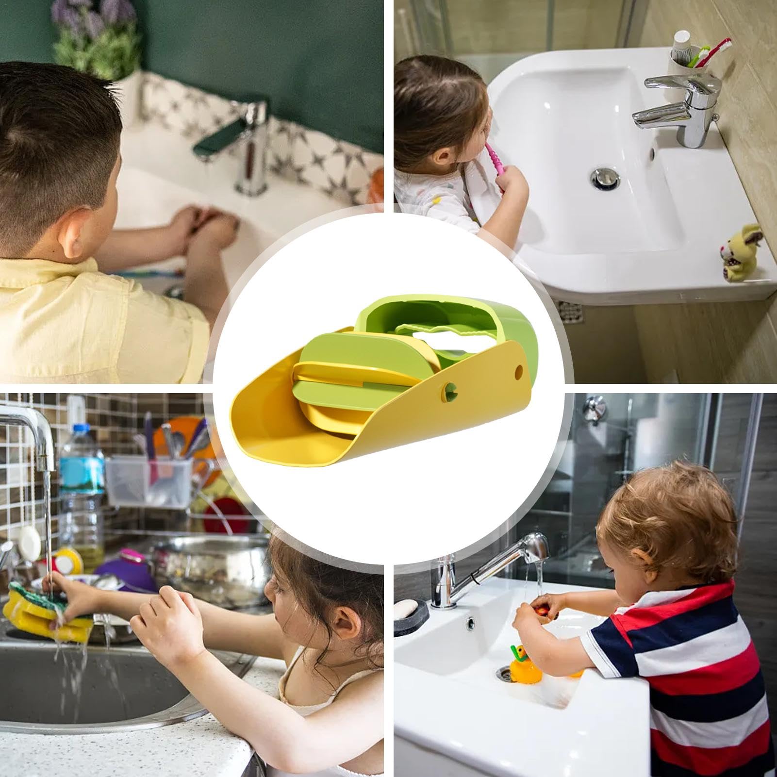 Windmill Design Toddler Faucet Extender - Safe & Fun Sink Adapter for Kids Hand Washing | Children's Bathroom Helper for Easy Hand Hygiene at Home & School