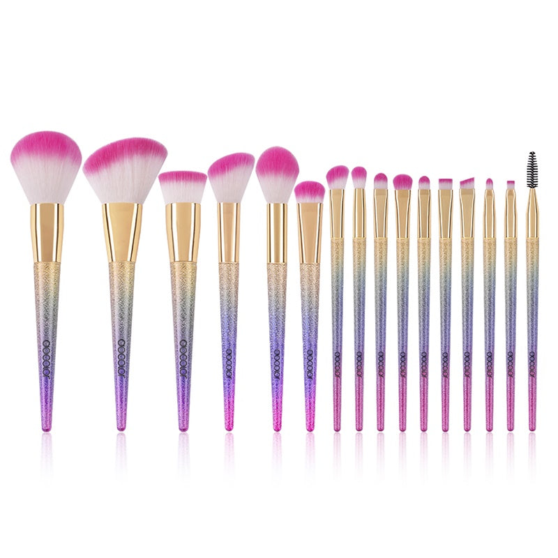 Professional Makeup Brush Set - 12 Piece Vegan & Cruelty-Free Cosmetics Brushes for Foundation, Blending, Eyeshadow - Perfect for Makeup Artists & Beginners - Home & Travel Use
