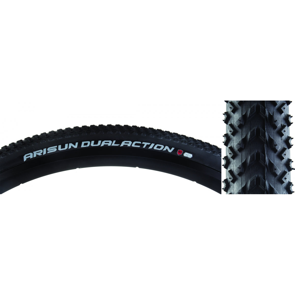 Arisun DualAction 700x33 Clincher Bike Tires - 60 TPI Foldable Road Bicycle Tires with Black/Black Reflective Sidewalls (T060102) - Perfect for Commuting, Touring & Urban Cycling