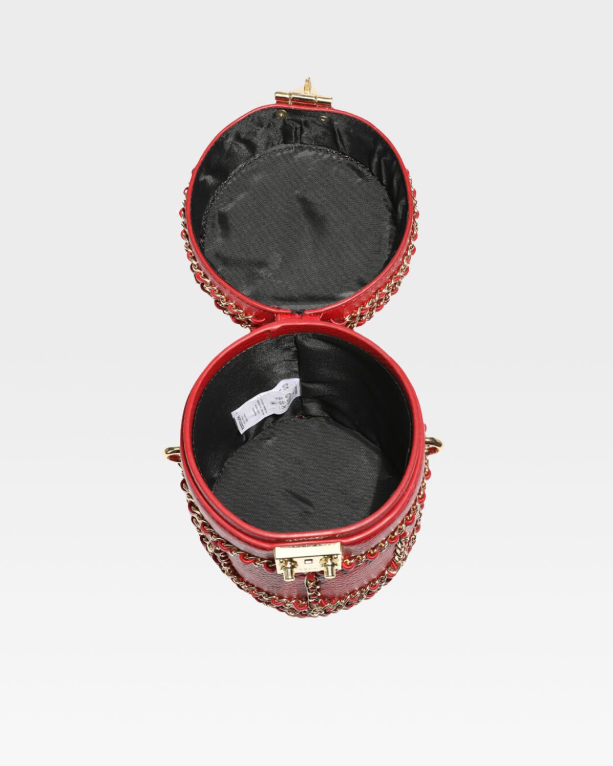 Stylish Red Leather Evening Mini Barrel Bag for Women - Perfect for Parties, Dates & Night Out Accessories