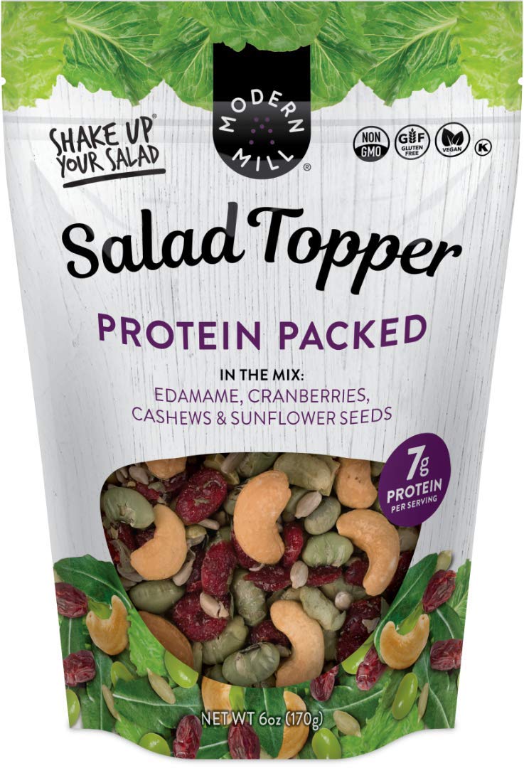 Modern Mill Protein Salad Topper - Gluten-Free, Vegan, Keto, 6oz (6-Pack) for Healthy Meals