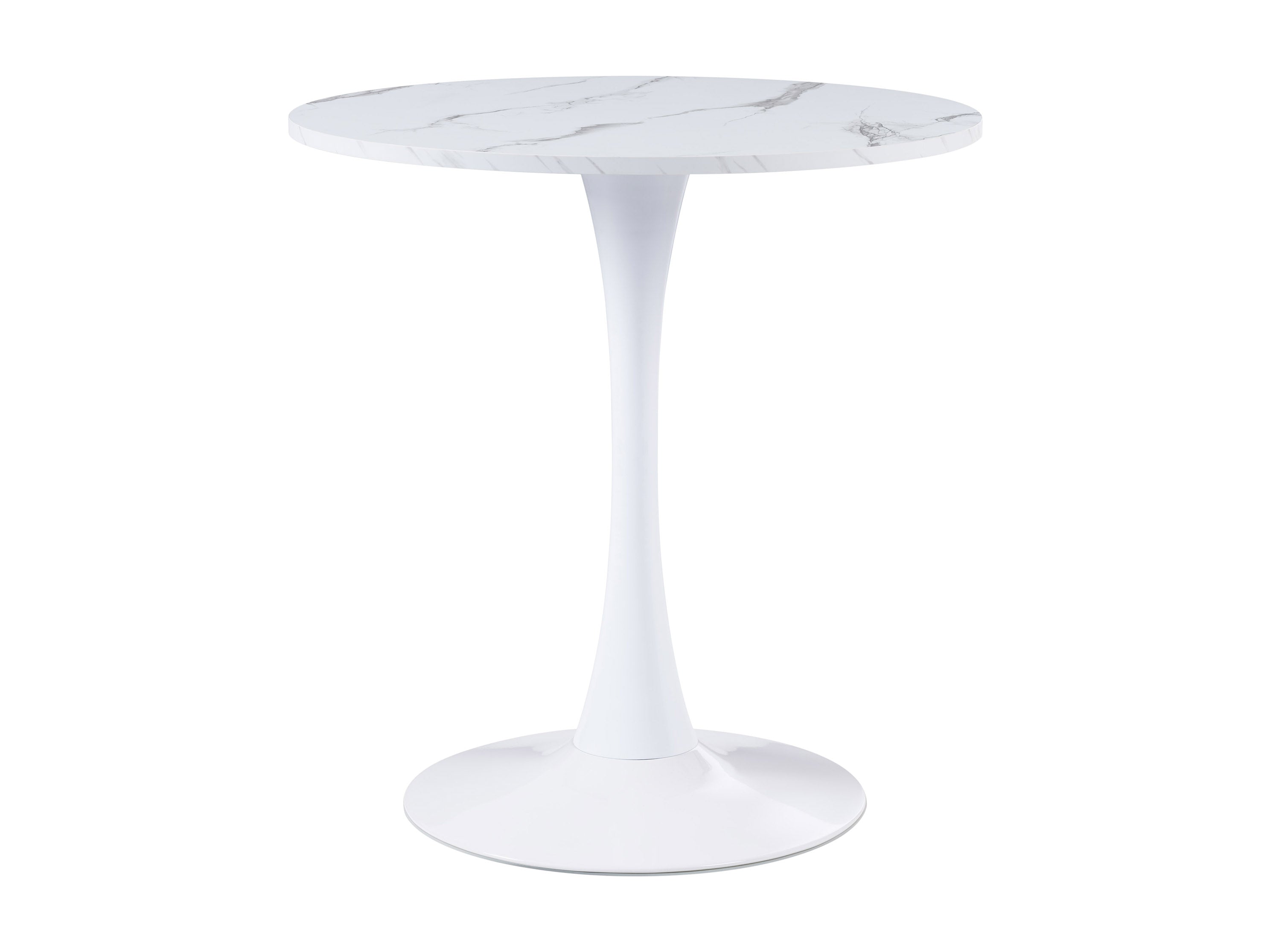White Marble Round Bistro Table 28