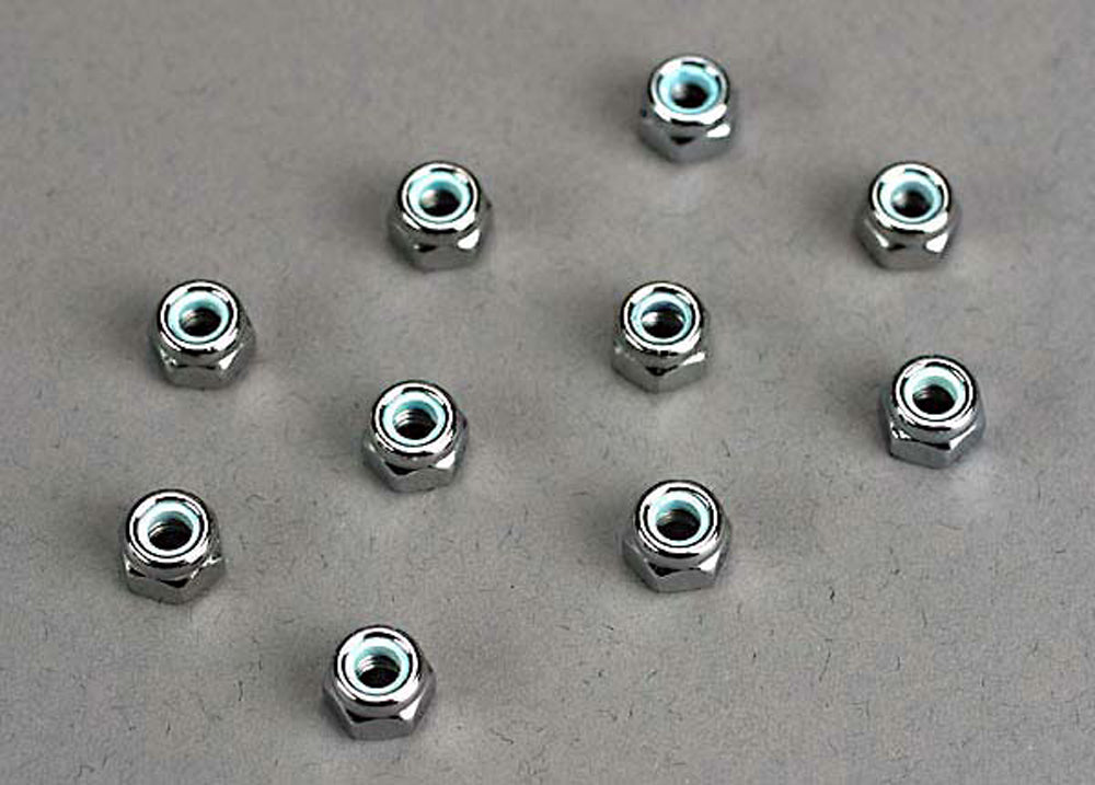 4mm Nylon Lock Nuts - High Strength Anti-Loose Fasteners for Automotive, Machinery & DIY Projects