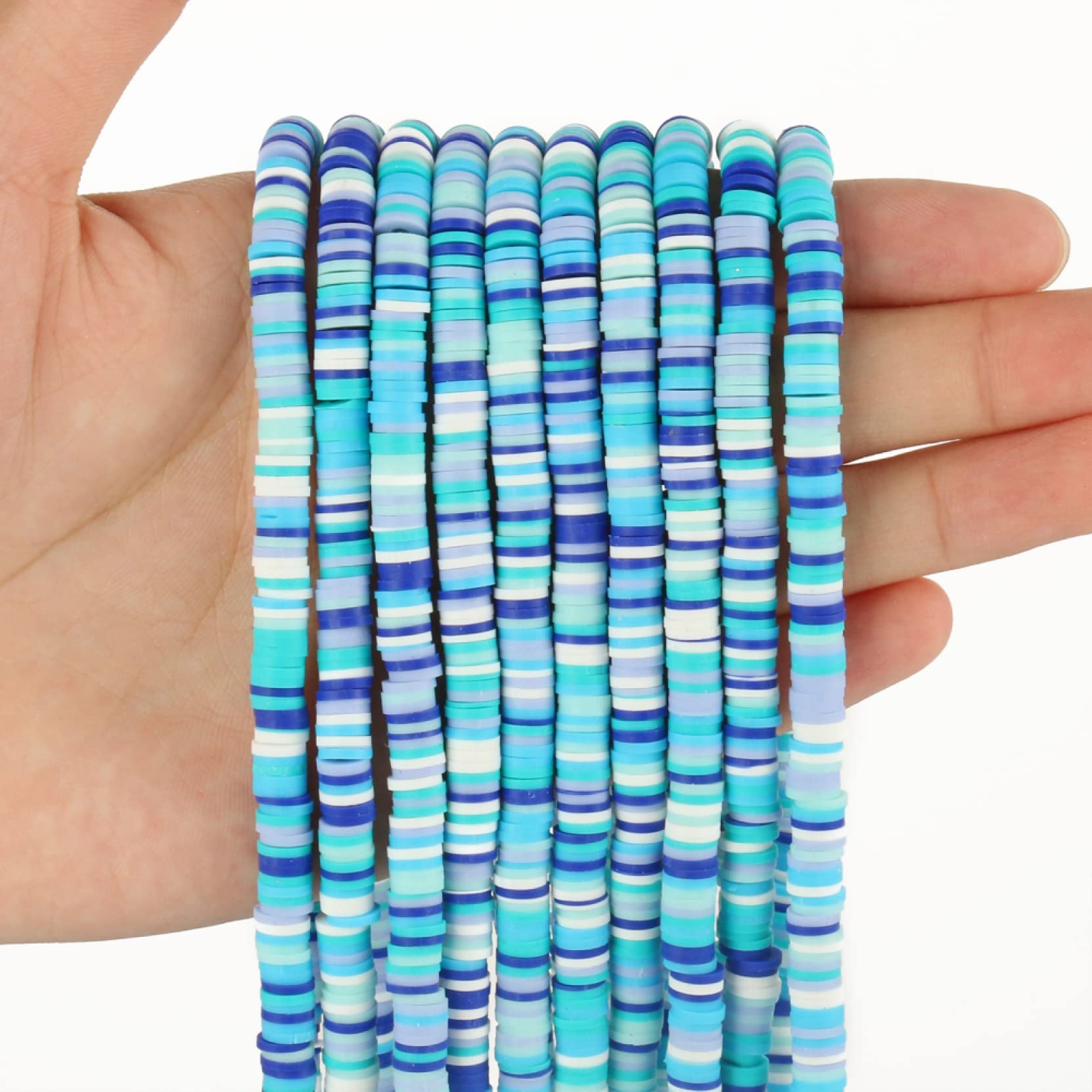4mm/6mm Polymer Clay Beads - Handmade Bohemian Spacer Beads for DIY Jewelry Making, Necklace & Bracelet Supplies - Perfect for Crafting Boho Charm Bracelets, Statement Necklaces and Unique Accessories