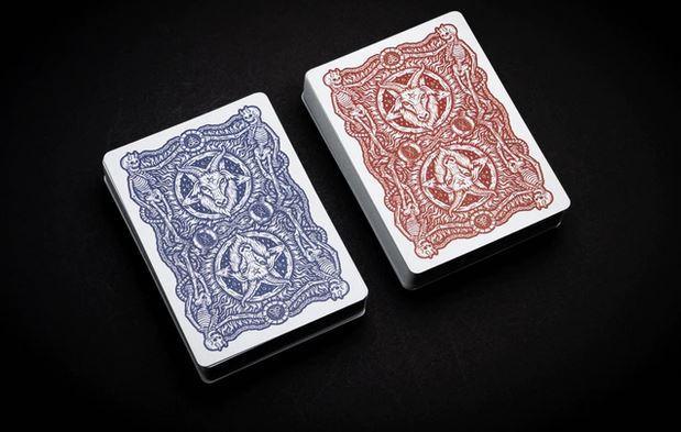 666 Cobalt Blue Playing Cards - Premium Quality Poker Cards for Magic Tricks, Cardistry & Casino Games - Perfect for Professional Magicians, Card Players & Collectors