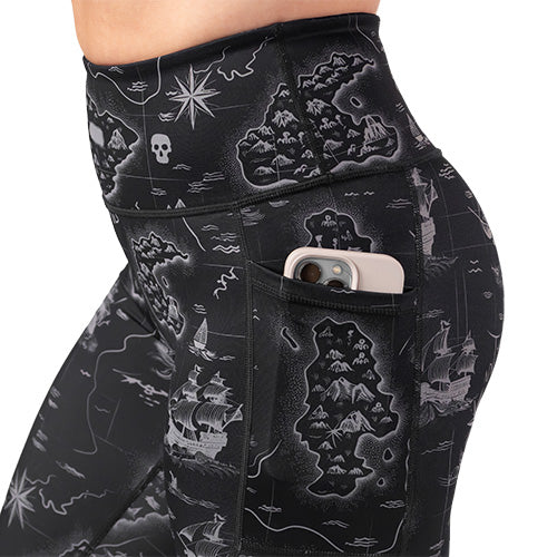 Uncharted Leggings for Women - High Waist Yoga Pants, Tummy Control Workout Leggings - Perfect for Gym, Running, Yoga & Lounge Wear