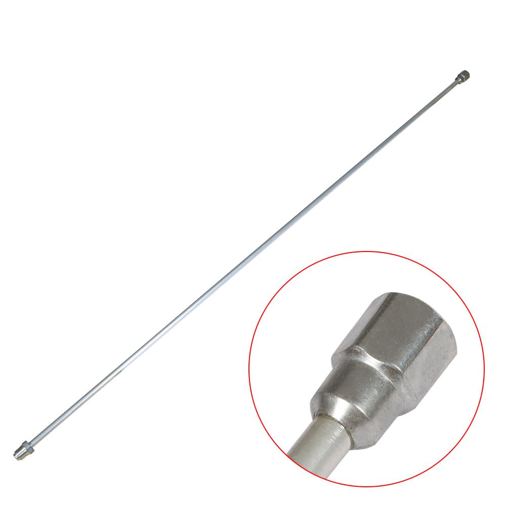 **59 Inch Airless Paint Sprayer Tip Extension Pole with Red Guard - Professional Paint Spray Gun for Walls, Ceilings & Exterior Surfaces - Perfect for Home Renovation & DIY Projects**