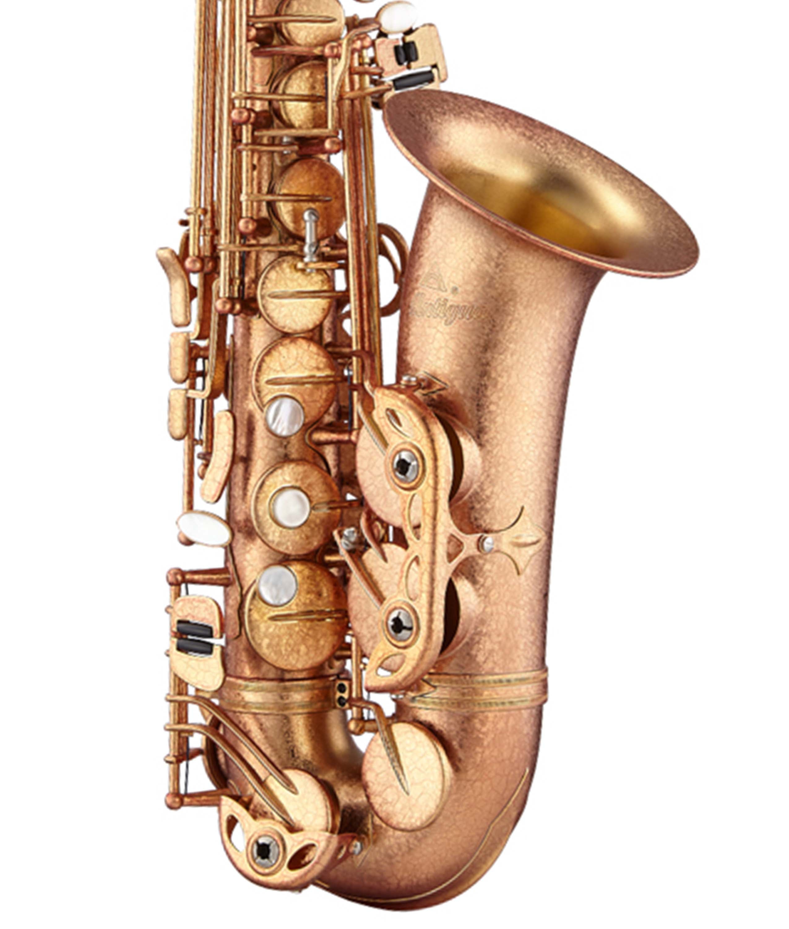 Antigua Winds AS4248RSFL PowerBell Professional Alto Saxophone - Red Brass Splendid Finish | Premium Brass Instrument for Jazz, Concert & Marching Band Performances