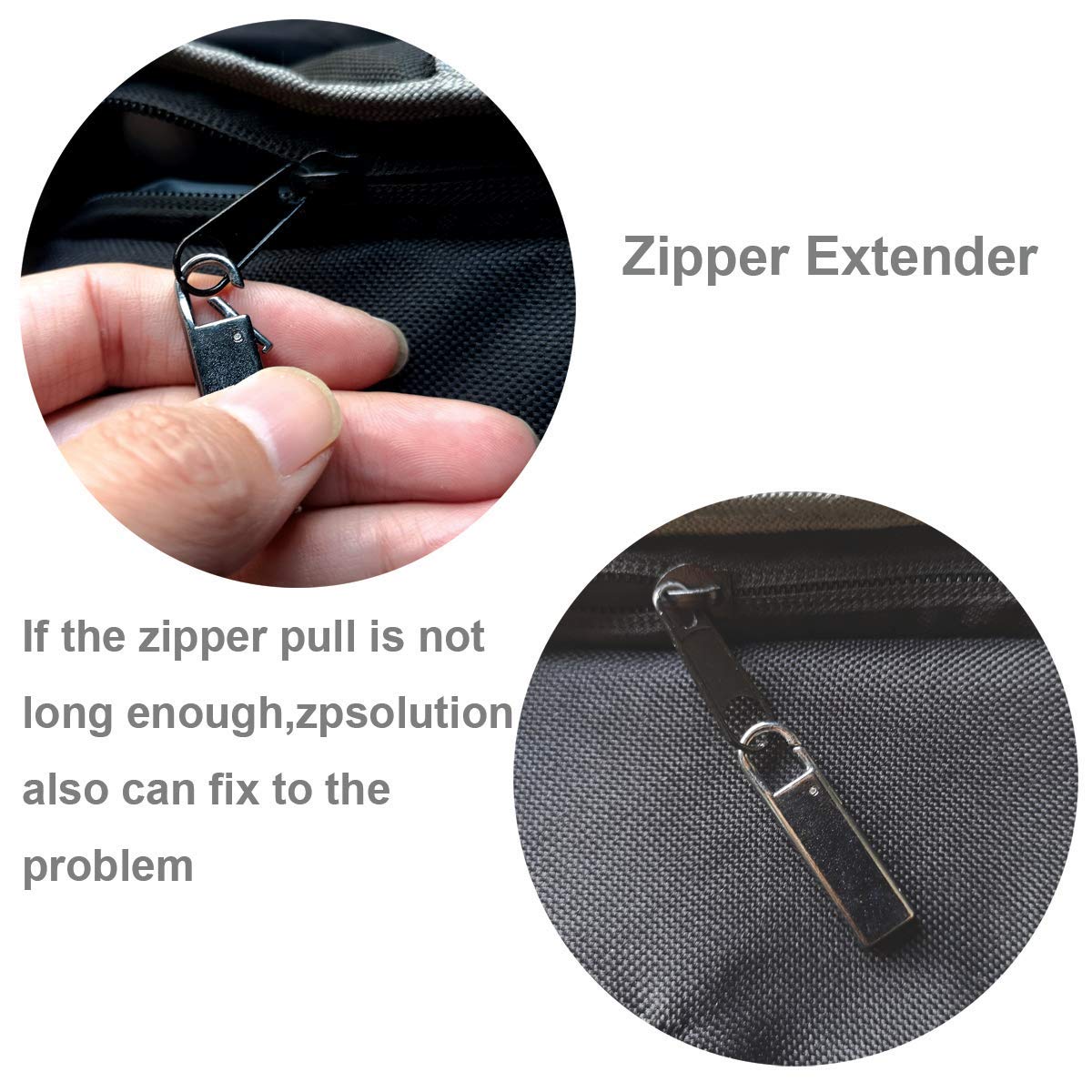 Zpsolution Metal Zipper Pull Tab Replacement - Durable Zipper Handle Repair Kit for Suitcases, Luggage, Jackets, Backpacks, Coats & Boots | Easy Fix for Broken Zippers on Travel Gear & Outerwear