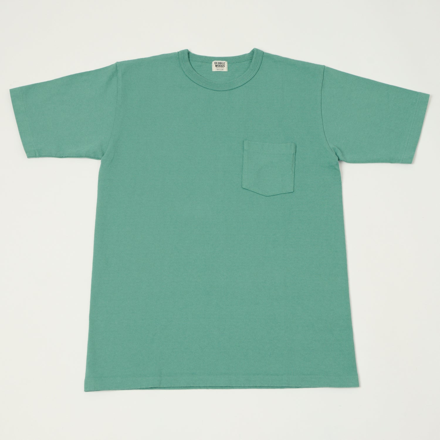Dubbleworks Heavyweight Cotton Pocket T-Shirt for Men - Emerald Green | Comfortable Casual Wear for Everyday Use, Work & Outdoor Activities