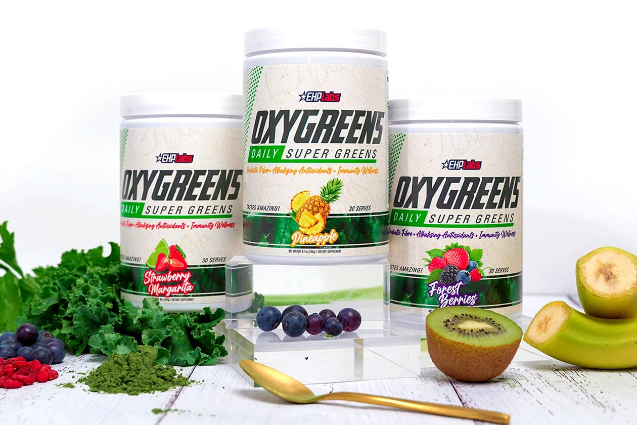 EHP Labs OxyGreens Superfood Powder - 30 Servings | Antioxidant & Detox Supplement for Energy & Immunity Boost | Perfect for Smoothies, Juices & Daily Wellness Routine