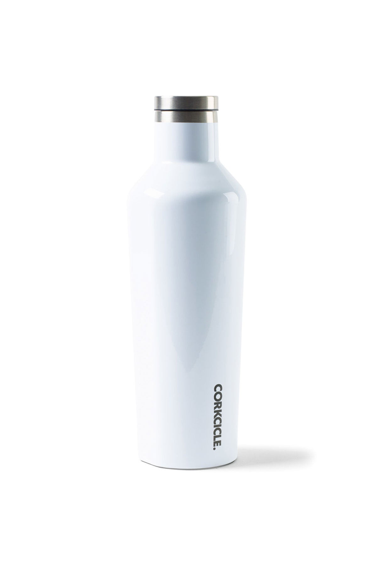 Corkcicle Custom Canteen 16 Oz Insulated Water Bottle - Gloss White | Leakproof Stainless Steel Canteen for Outdoor, Gym & Travel