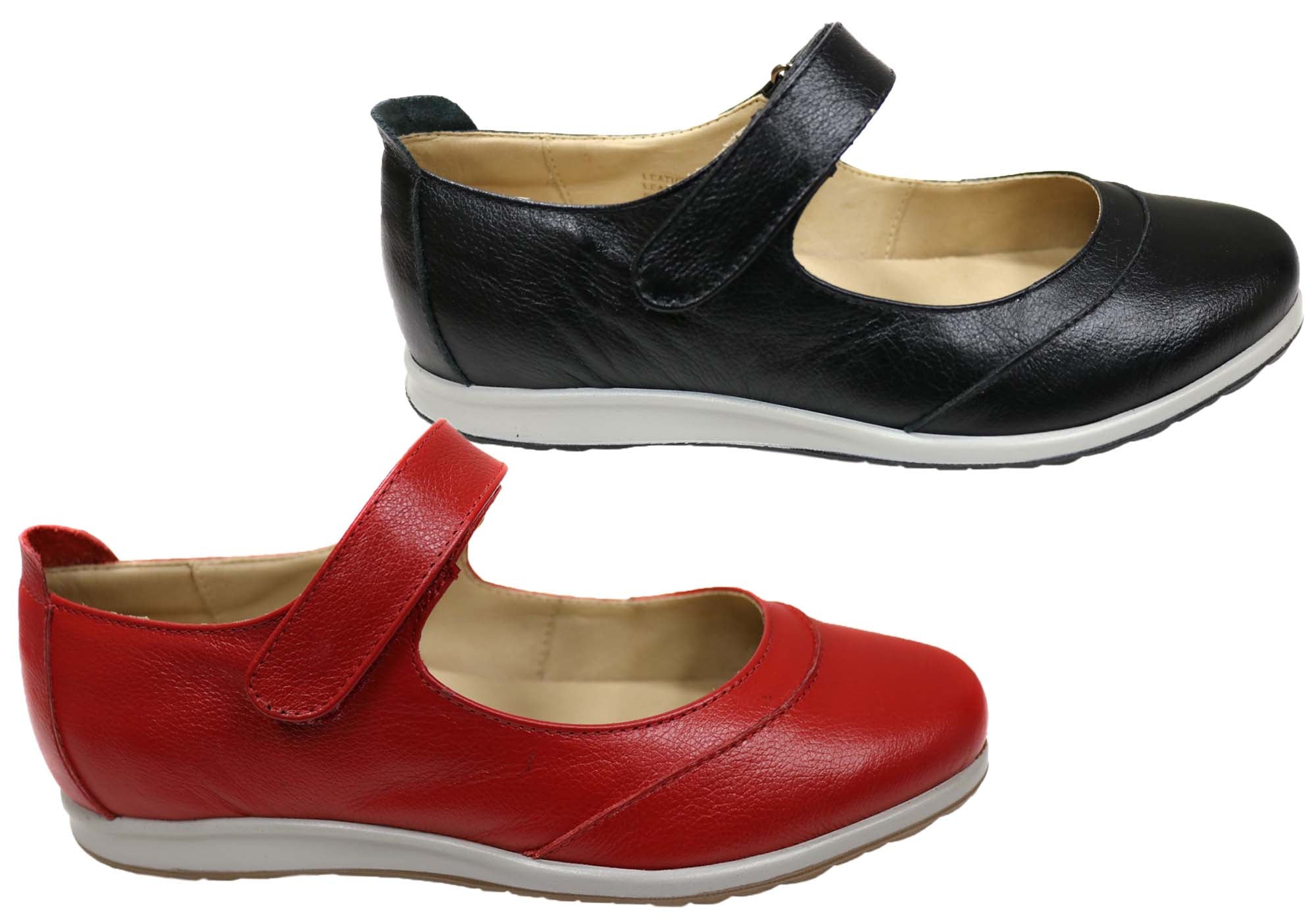 Opananken Trixy Women's Comfortable Brazilian Leather Mary Jane Shoes - Casual & Work Flats for Office, Walking & Everyday Wear