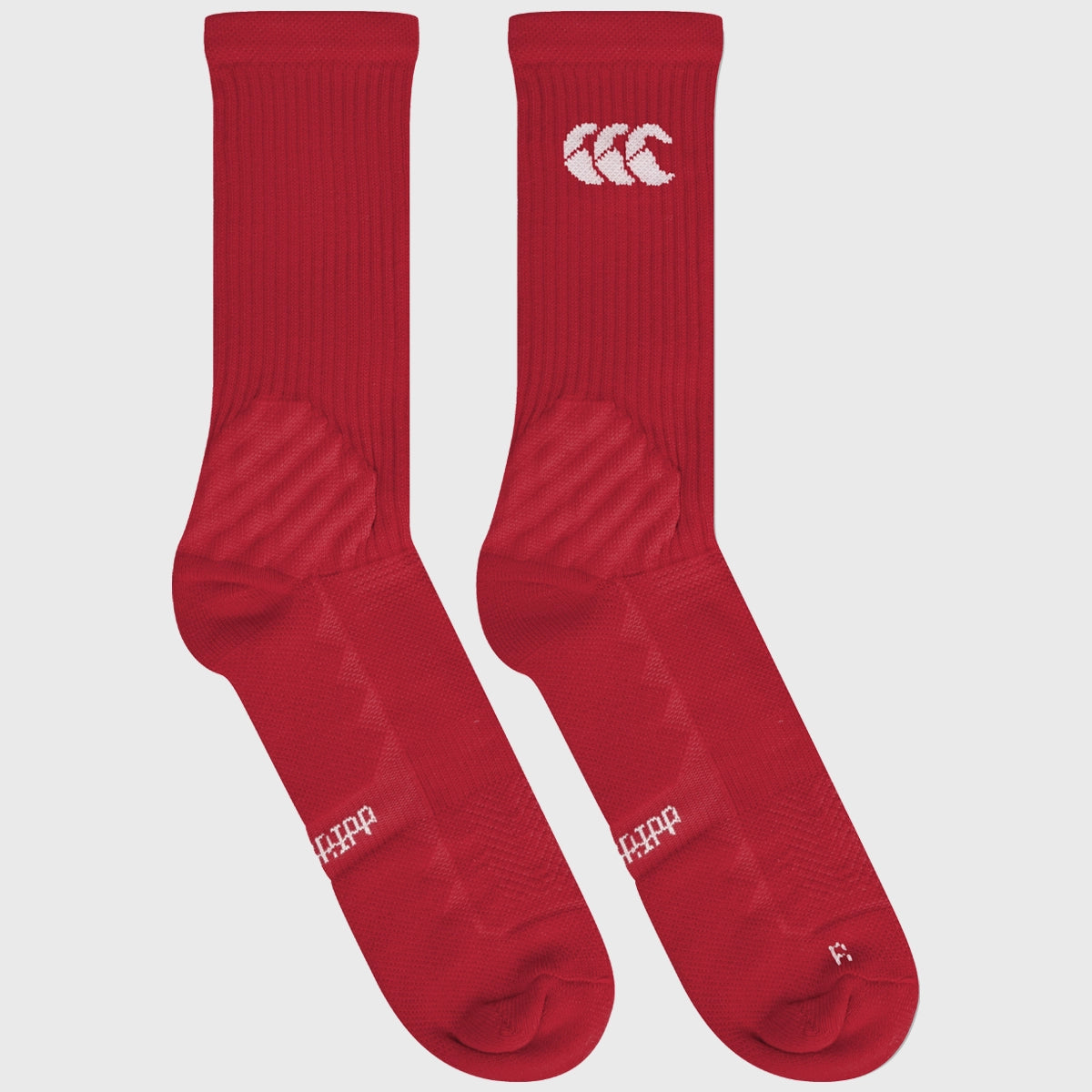 Canterbury British & Irish Lions Crew Grip Socks - Red Rugby Socks for Men & Women - Perfect for Rugby, Football & Sports Training