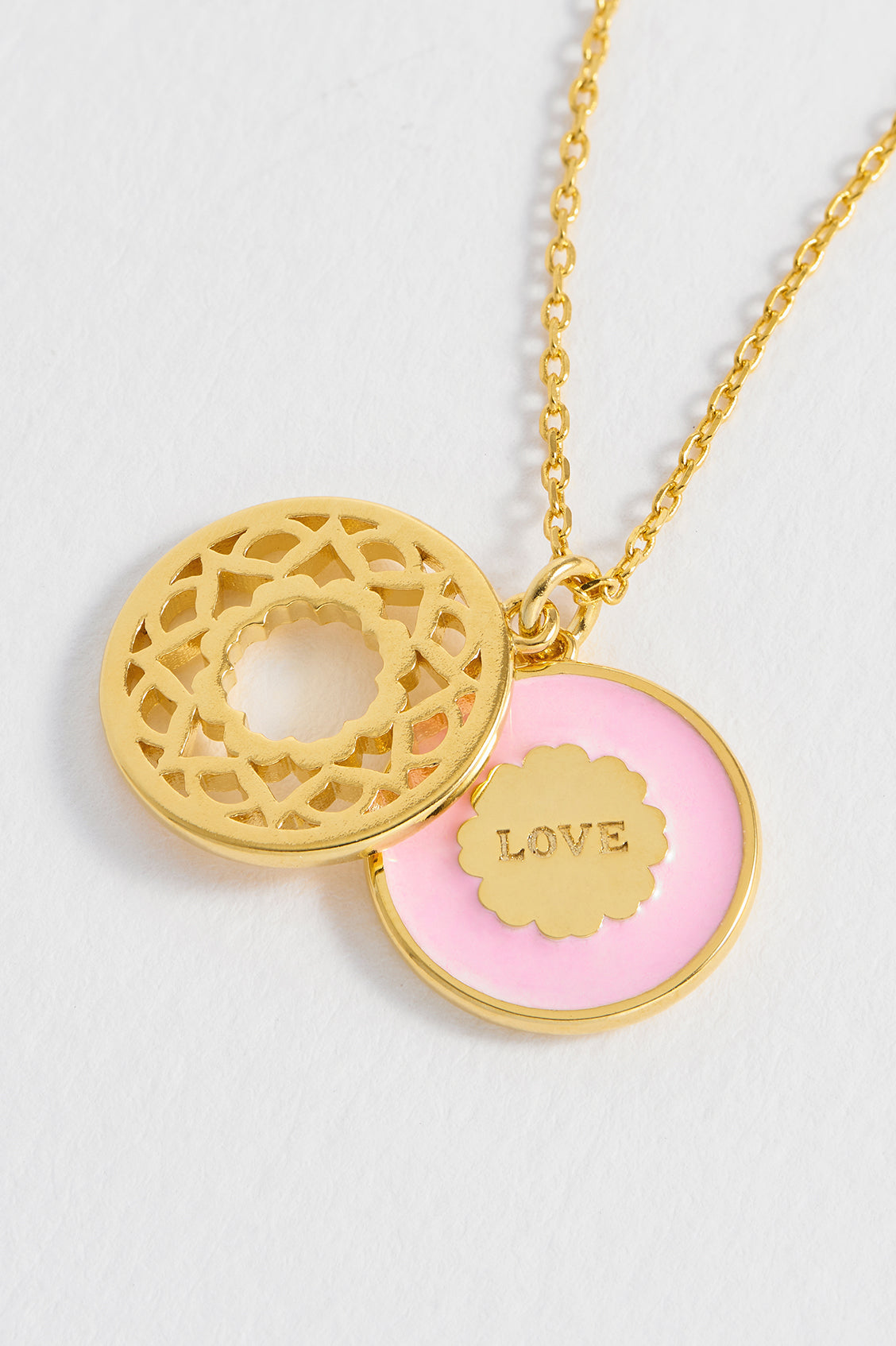Love Coin Pendant Necklace - Romantic Gift for Her, Sterling Silver Couple Jewelry - Perfect for Anniversaries, Valentine's Day & Special Occasions