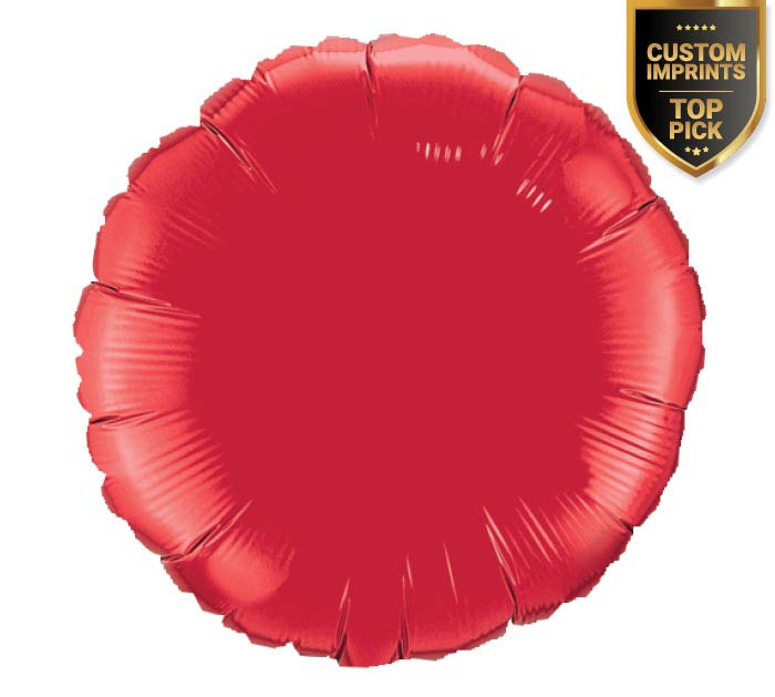 Premium Mylar Round Red Balloons - 12 Inch Party Balloons for Birthday, Wedding, Baby Shower & Holiday Decorations - Helium & Air-Filled Celebration Balloons for Indoor & Outdoor Events