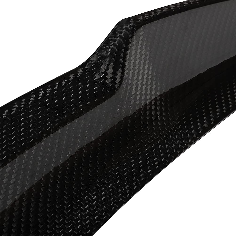 Carbon Fiber Rear Trunk Lip Spoiler for 2014-2020 Models - Glossy Black Boot Wing Tail Deck Spoiler | Enhance Style & Aerodynamics for Sedans & Coupes