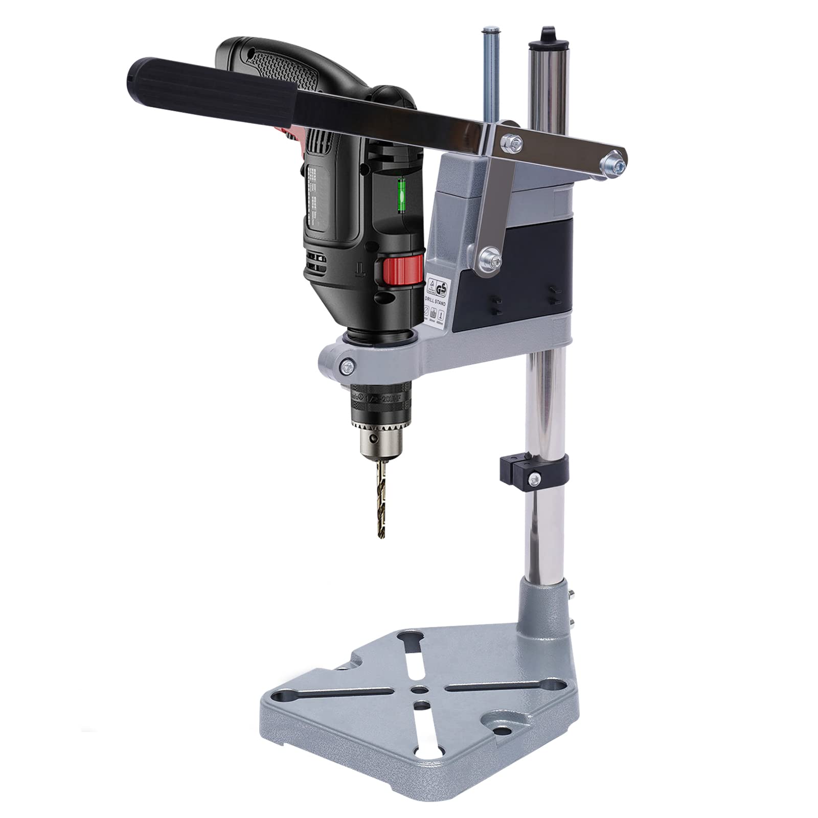 **Portable Mini Drill Press Stand - Adjustable Bench Clamp & Universal Bracket for Electric Drilling - Perfect for Perpendicular & Angled Holes - Ideal for DIY, Woodworking & Metalworking Projects**