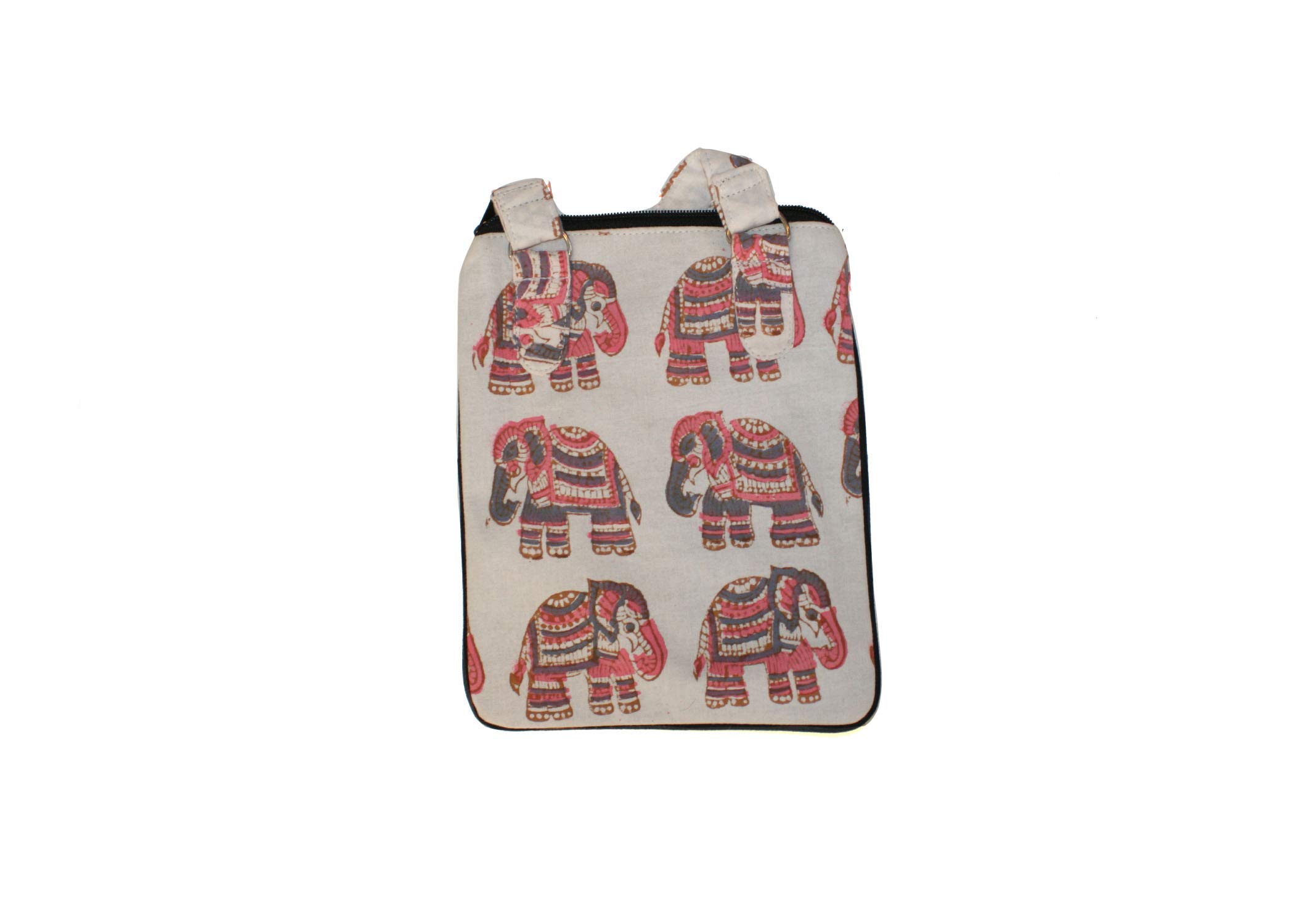 Stylish Gray & Pink Elephant Union Crossbody Bag for Women - Trendy Animal Print Handbag for Casual Outings, Travel & Daily Use