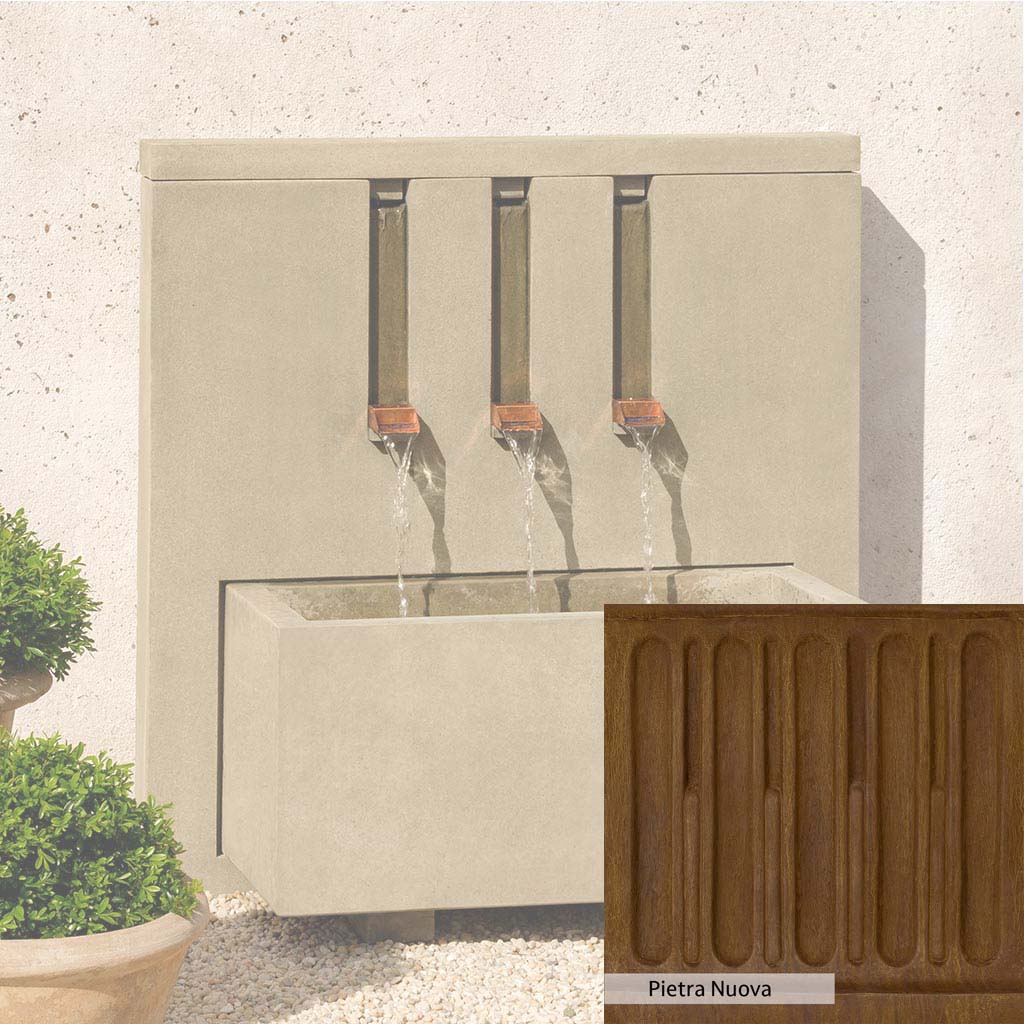 Campania International Mondrian Fountain - Modern Outdoor Garden Water Feature for Patio, Yard, and Landscape Decor
