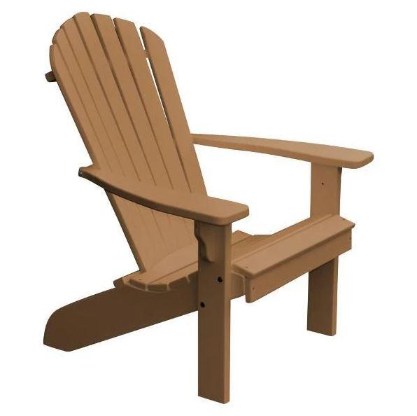 A&L Furniture Poly Fanback Adirondack Chair - Durable Outdoor Patio Furniture for Garden, Poolside & Backyard Relaxation