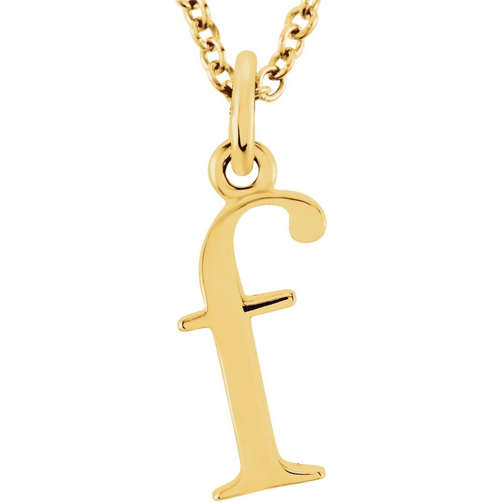 Elegant Gold Lowercase 'f' Initial Choker Necklace - Dainty Personalized Jewelry Gift for Women - Perfect for Birthdays, Anniversaries & Everyday Wear