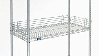 Nexel 60-Inch Wire Shelf Ledge - Chrome Metal Storage Shelf Organizer for Kitchen, Bathroom, Garage, and Office (60