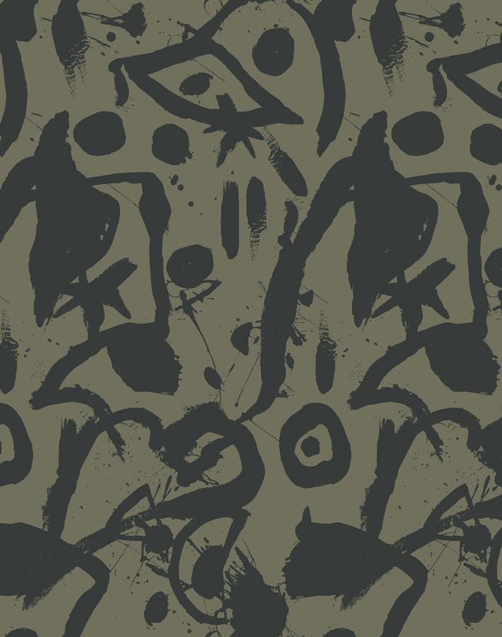El Quijote Wallpaper by Chris Benz - Umber & Charcoal Vintage Book Cover Design - Perfect for Home Library, Study Room & Literary-Themed Decor